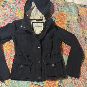 Abercrombie Navy Hooded  Jacket